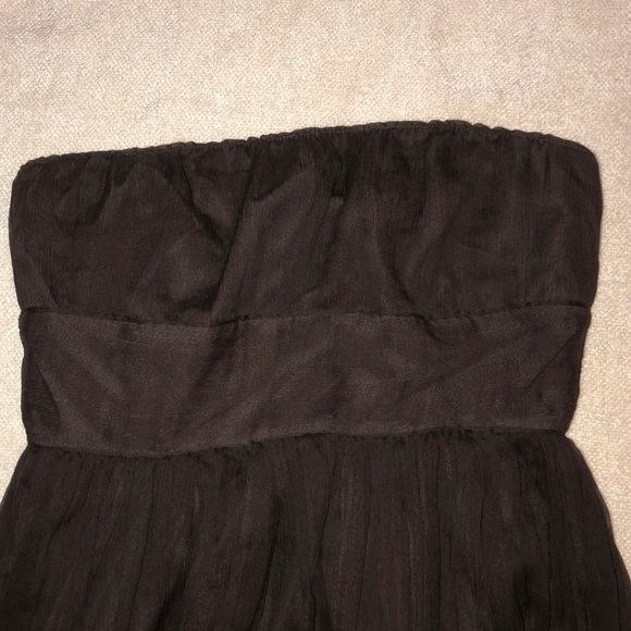 Jcrew Silk Chiffon Brown Dress Size 4 - Picture 2 of 4